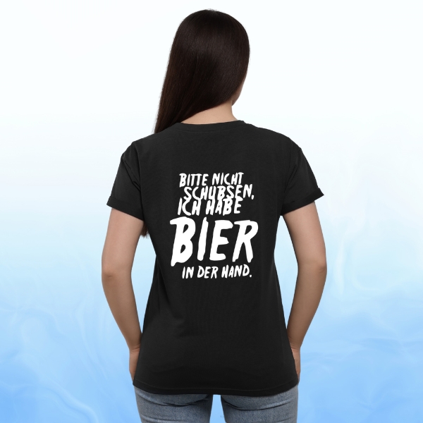 Bitte nicht schubsen BY021 Extended Shoulder T